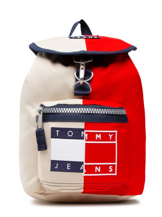Tommy Hilfiger Heritage Backpack Spliced barna-piros hátizsák