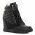 Tommy Hilfiger Wedge Sneaker Boot fekete női éktalpú cipő-01