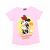 Disney Minnie mintás rózsaszín rövidujjú póló