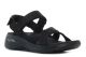 Skechers GO Walk Arch Fit Sandal - Attract fekete női szandál-01
