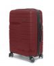 Borgo C-SEVEN bordó közepes bőrönd (60L)