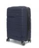 Borgo C-SEVEN sötétkék közepes bőrönd (60L)