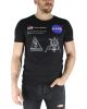 NASA fekete mintás férfi póló