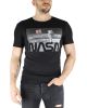 NASA fekete mintás férfi póló