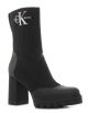 Calvin Klein Platform Boot Sock fekete női csizma-01