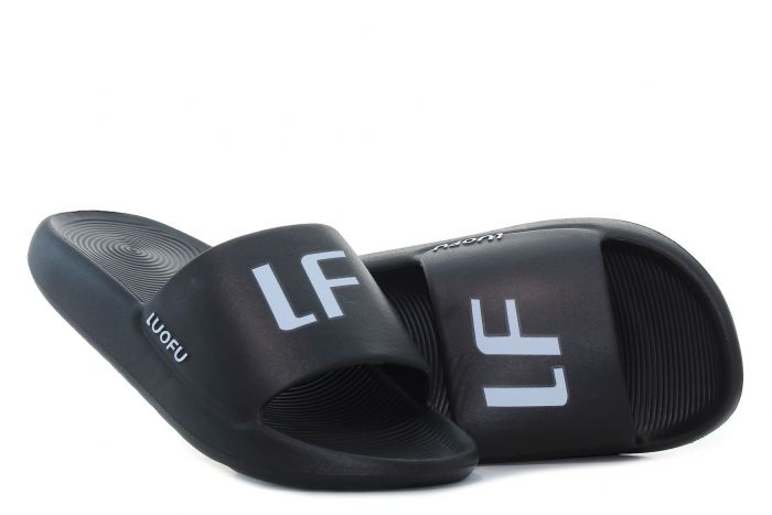 Luofu - LF fekete női papucs-01