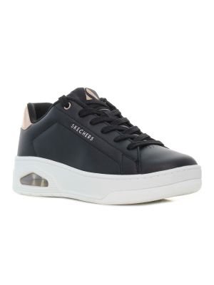 Skechers Uno Court - Courted Air fekete platformos női cipő-01