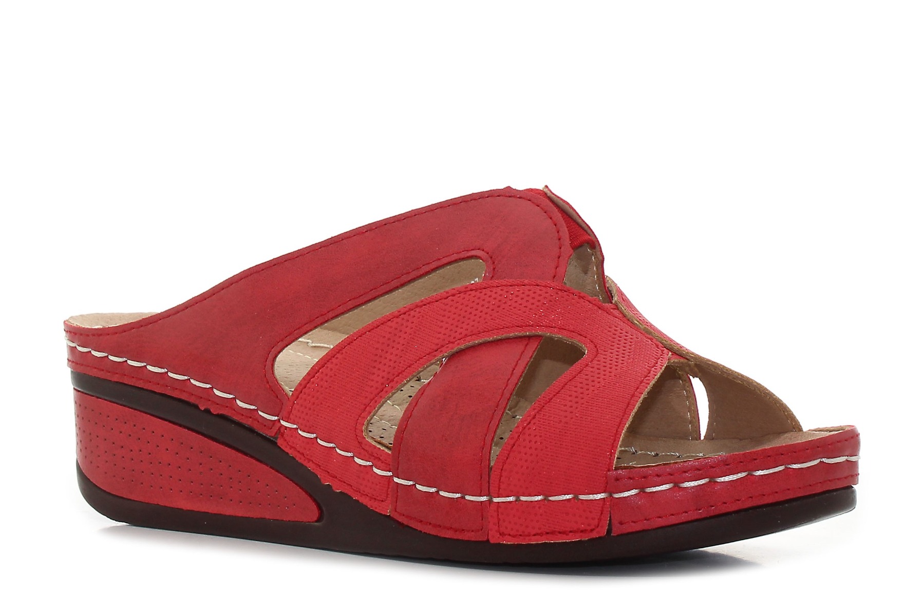 Bosido Ciara piros női papucs