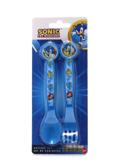 Sonic mintás evőeszköz szett-01