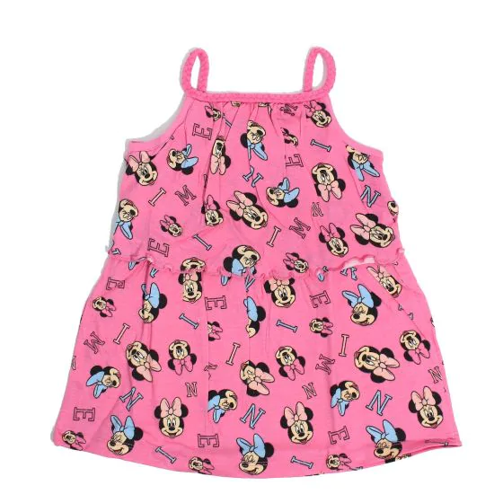 Disney Minnie mintás rózsaszín szoknyás gyerek ruha-01