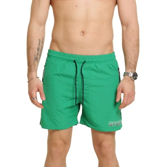 Nature Sport feliratos zöld férfi fürdőnadrág