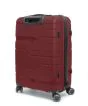 Borgo C-SEVEN bordó közepes bőrönd (60L)-02