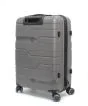 Borgo C-SEVEN szürke nagyméretű bőrönd (93L)-02