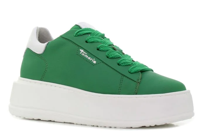 Tamaris zöld platformos női cipő-01