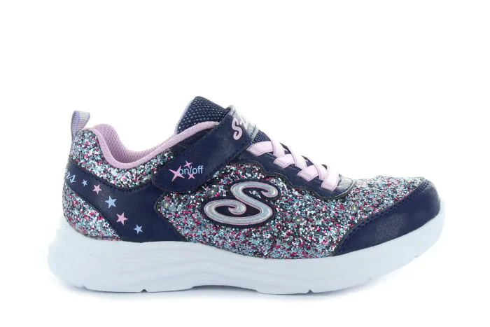 Skechers Glimmer Kicks - Glitter világítós gyerek sneaker