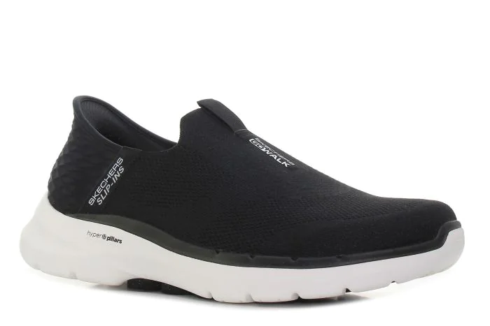 Skechers GO Walk 6 - Easy On fekete férfi bebújós cipő-01