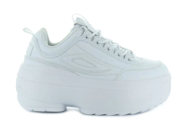 Weide fehér platformos női sneaker