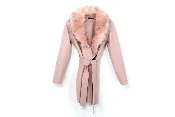 Kotikoti szőrmés kabát-pink