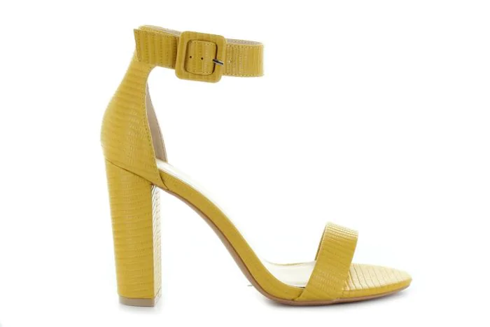 Bosido sárga női magassarkú cipő