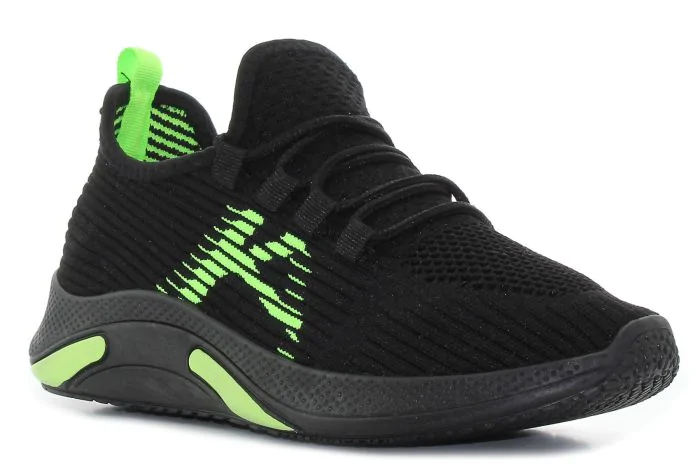 Borgo K-Zero fekete-zöld női sneaker-01