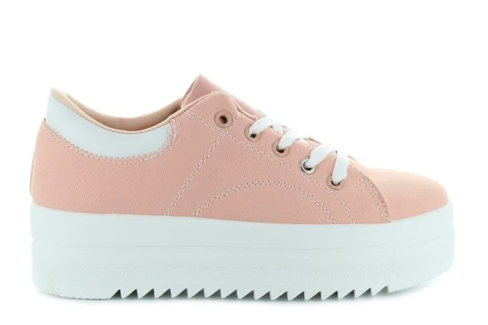 Bosido rózsaszín platformos női sneaker