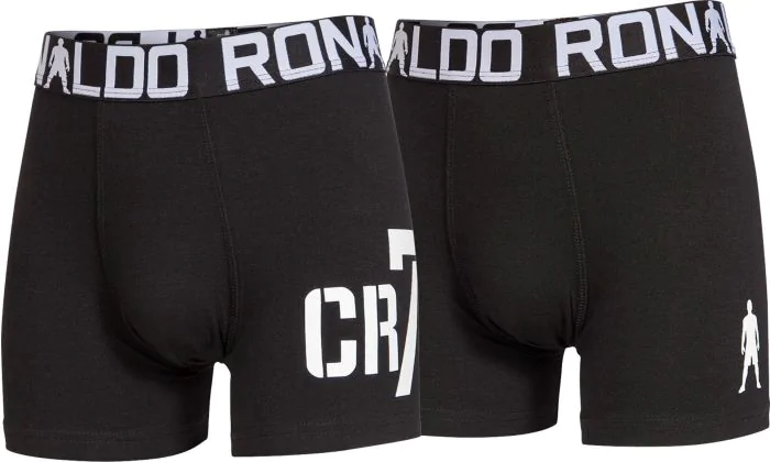 Cristiano Ronaldo 2db-os fekete gyerek alsónadrág pack