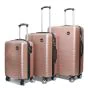 Borgo C-SEVEN rózsaszín bőrönd szett-01-01