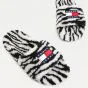 zebra mintás papucs